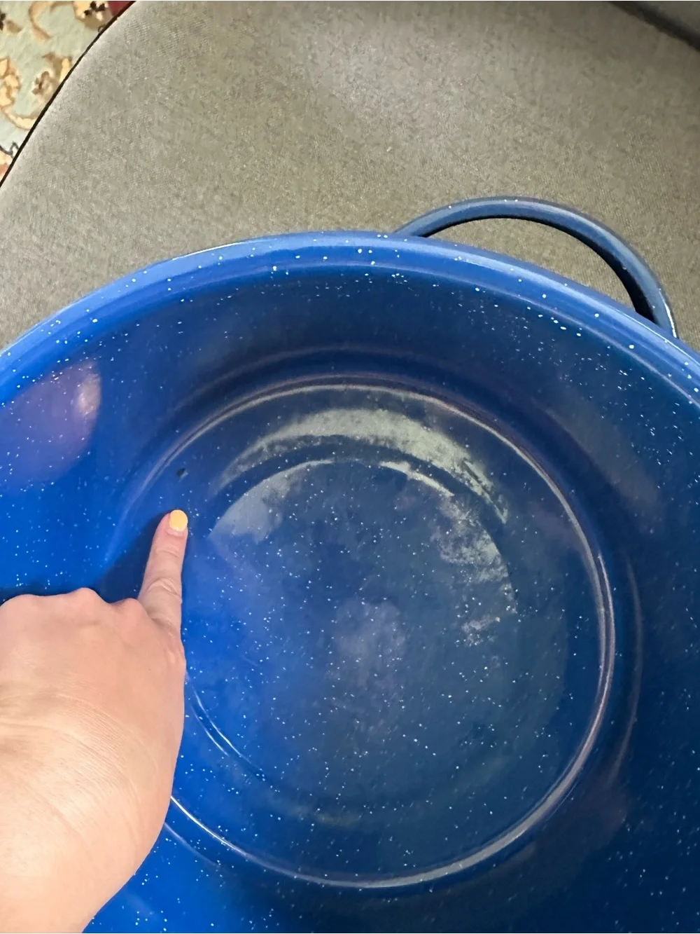 6Qt Blue Enamel Stock Pot with Lid | Perfect for Family Feasts | camping | soup